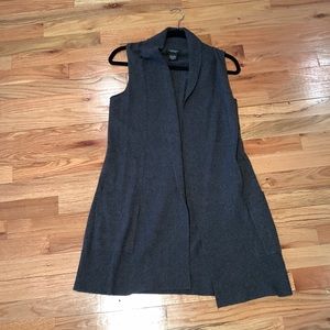 Gray cashmere vest with pockets XS by Lord& Taylor
